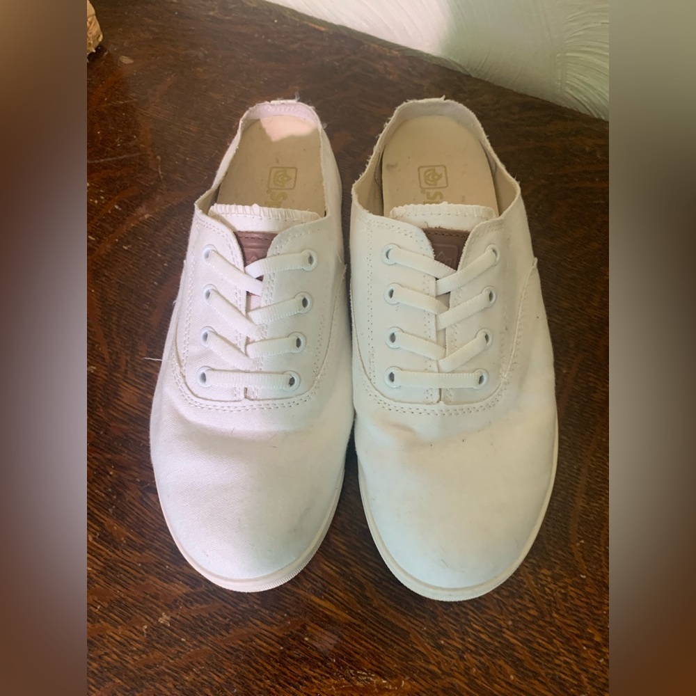 White Slide on Sneakers